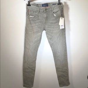 Scotch & Soda Grey Skinny Skim Jeans
